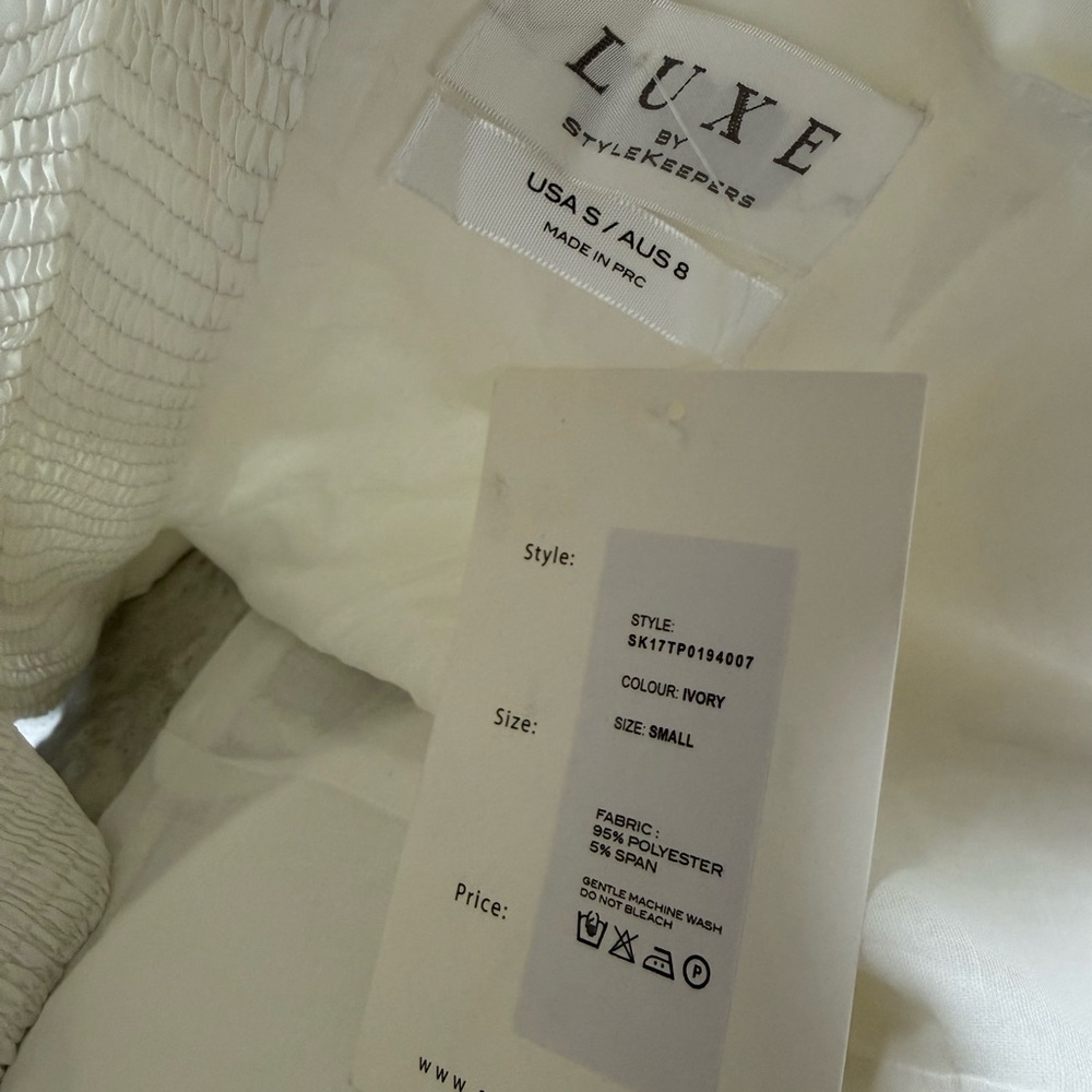 Luxe White One-Shoulder Ruffle Top - Picture 6 of 6